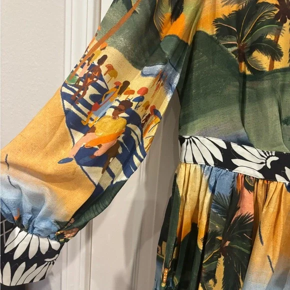 Farm Rio Carioca Mini Wrap Dress - Picture 7 of 10